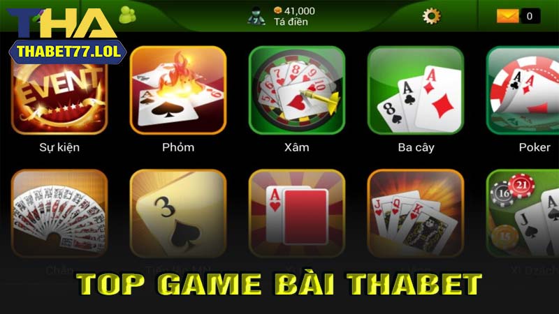 Top game bài thabet